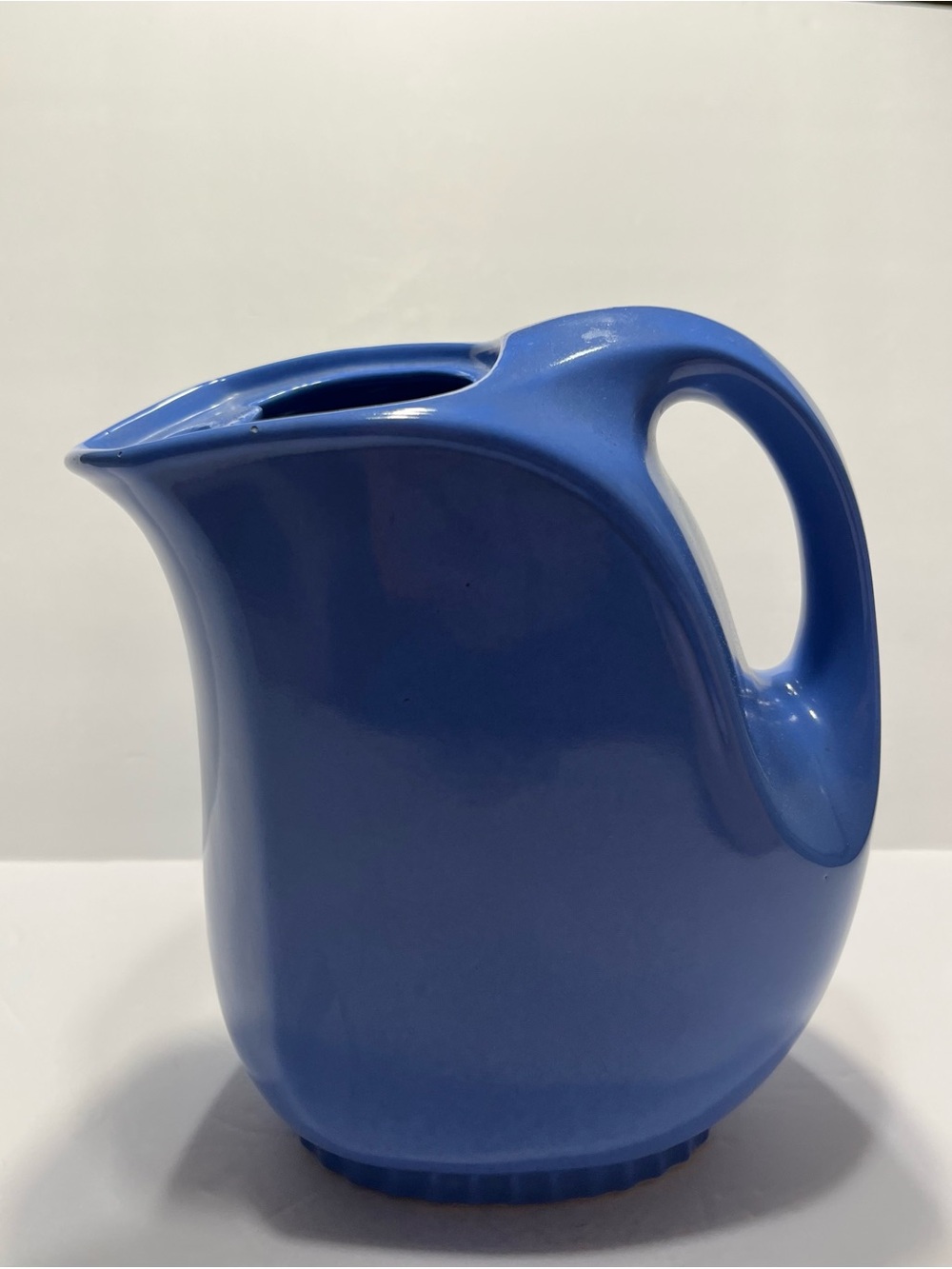 VTG Hall China Blue Ice Lip Pitcher Montgomery Ward 5118 MCM Refrigerator Jar